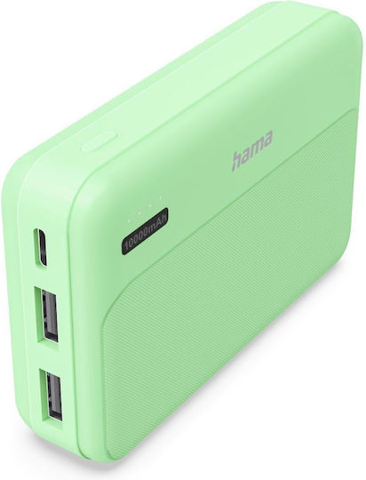 HAMA Pocket 10 Външна батерия 10000mAh с 2 USB-A порта Антрацит