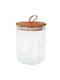 Espiel Vază Utilizare Generală din Sticlă Borosilicat Albă cu Capac 290ml