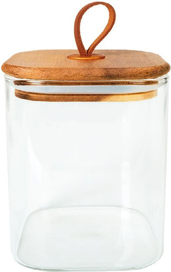 Espiel General Use Borosilicate Vase with Lid Glass White 370ml