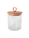 Espiel Borosilicate Βάζο Γενικής Χρήσης με Καπάκι Γυάλινο Λευκό 290ml
