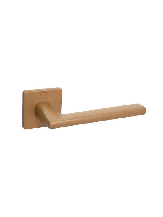 Convex WC Lever With Rosette 2775s Pair With Mouthpiece Satin Horizontal