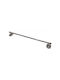 Mizoo Single Wall-Mounted Bathroom Rail with Screws 57.5x6cm Silver