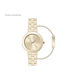 Armani Exchange Γυναικείο Ρολόι 36mm Μπαταρίας με Χρυσό Μεταλλικό Μπρασελέ