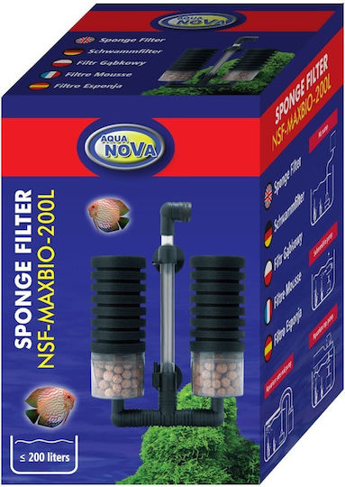 Aquanova Sponge Filter Φίλτρο για Ενυδρεία με Χωρητικότητα έως 200lt