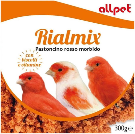 All Pet Rialmix Βιταμίνη Πτηνών Υγρή Κόκκινη Μπισκότο & Καροφίλη 300gr
