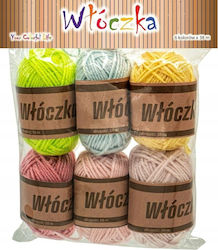 Yarn Length 38 M 6 Pcs In A Color Mix