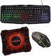 Forev FV-Q909 Gaming Keyboard Set with RGB Lighting & Mouse (English US)