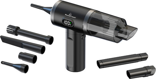 Powertech 2 1 Σκουπάκι Χειρός & Air Duster Pt-1576 50w 3600mah Μαύρο Powertech