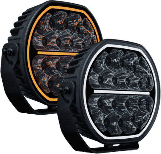 Strands Big Energy 2.0 LED Autoscheinwerfer Rund 9 10V 32V 140W Drl Weiß-Orange