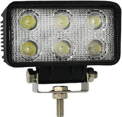 Προβολέας Εργασίας Λευκός 6 Led 10-30v 18w Οεμ