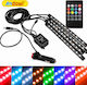 Andowl RGB LED Car Atmosphere Lighting 12 LED Q-CD59 RGB LED Car Atmosphere Light TF237373