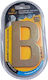 Self Adhesive Metal Sign Letter B 8cm Set 12 Pieces 204254 6932689204254