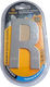 Self Adhesive Metal Plate Letter R 8cm Set 12 Pieces 204414 6932689204414