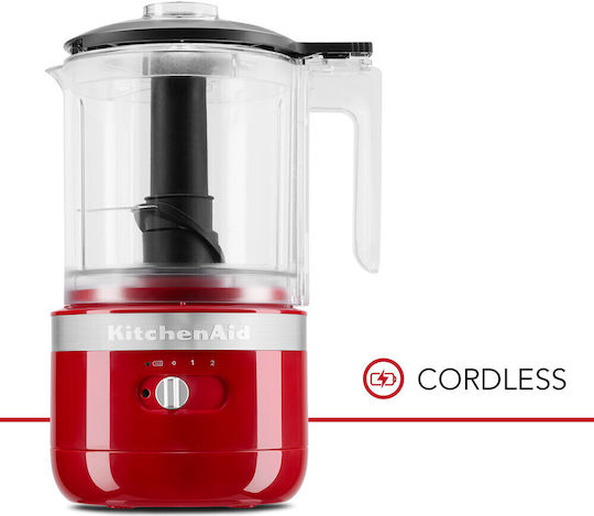 Kitchenaid Πολυκόπτης Multi 24W με Δοχείο 1.19lt Κόκκινος