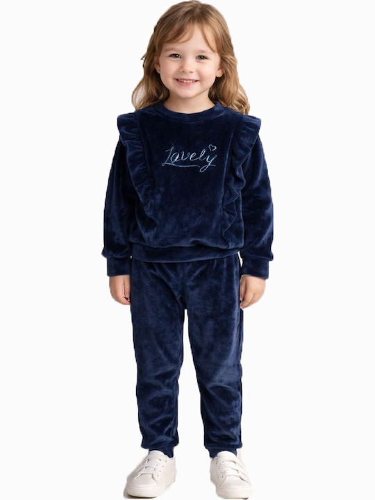 Kinder Sweatpants Set Blau
