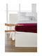 Living Home Super-Double Bed Sheet with Rubber Hugger 160x200cm Schlamm
