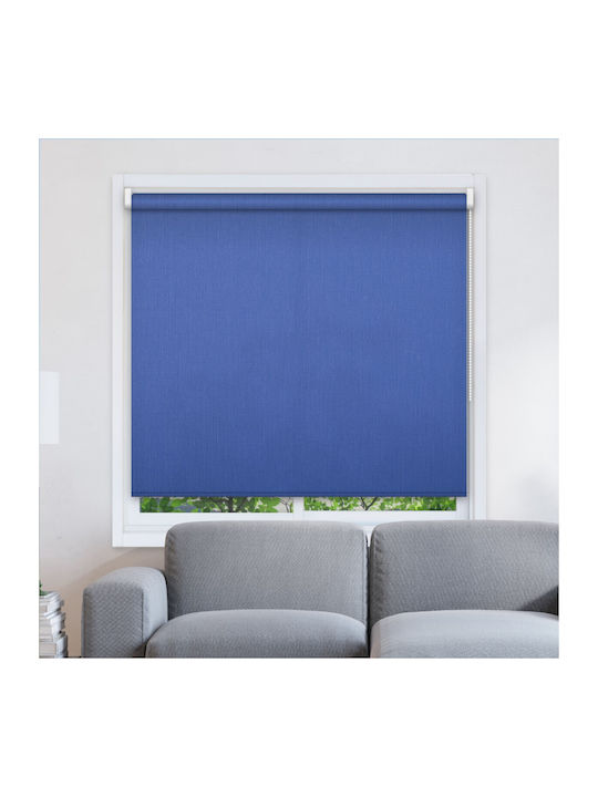 BetterHome Roller Blinds Shading 583014 Partial Blackout Blue Width 80 Height 80 cm MHB-7005-55-80x80