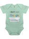 Koupakoupa I Don't Need Google My Dad Velvet Bodysuit Green