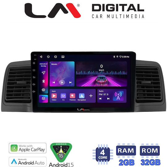 LM Digital Sistem Audio Auto Pentru Toyota Corolla 2000-2007 Bluetooth USB Wi-Fi GPS Apple CarPlay Android Auto