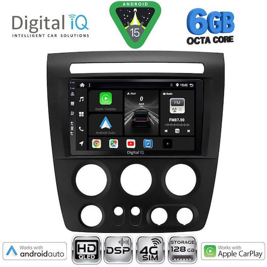 Digital IQ Ηχοσύστημα Αυτοκινήτου Hummer H3 2005-2009 (Bluetooth/USB/WiFi/GPS/Apple-Carplay/Android-Auto) με Οθόνη Αφής 9"