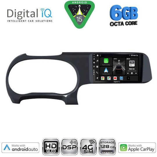 Digital IQ Car Audio System for Hyundai i10 Bluetooth USB WiFi GPS Apple CarPlay Android Auto with 9" Touch Screen