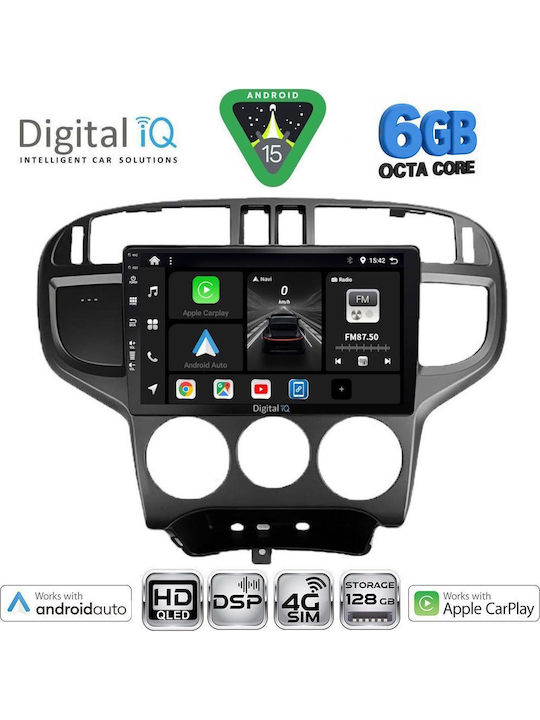 Digital IQ Car Audio System for Hyundai Matrix 2001-2010 (Bluetooth/USB/WiFi/GPS/Apple CarPlay/Android Auto) with 9" Touch Screen