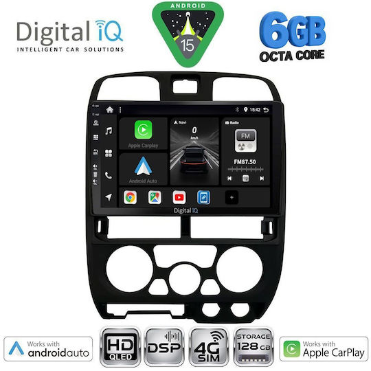 Digital IQ Car Audio System Isuzu D-Max 2002-2008 Bluetooth USB WiFi GPS Apple CarPlay Android Auto with 9" Touch Screen