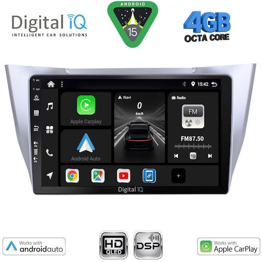 Digital IQ Car Audio System for Lexus RX300 2003-2008 Bluetooth USB WiFi GPS Apple CarPlay Android Auto with 10" Touch Screen