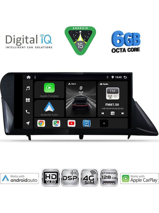 Digital IQ Car Audio System for Lexus RX 2009-2014 Bluetooth USB WiFi GPS Apple CarPlay Android Auto with 9" Touch Screen