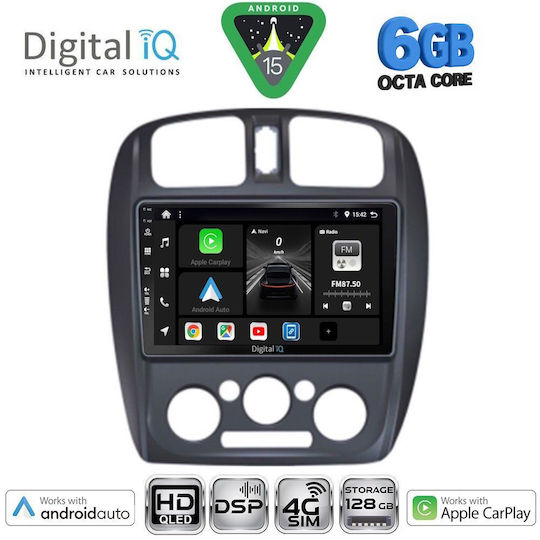 Digital IQ Car Audio System for Mazda 323 1998-2004 Bluetooth USB WiFi GPS Apple CarPlay Android Auto with 9" Touch Screen