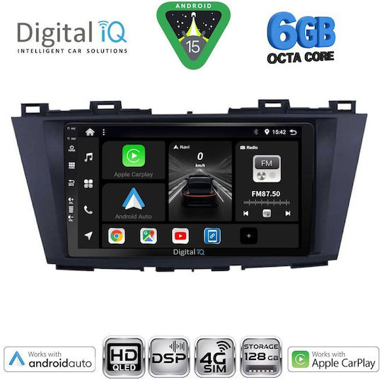 Digital IQ Car Audio System for Mazda 5 2011-2020 Bluetooth USB WiFi GPS Apple CarPlay Android Auto with 9" Touch Screen