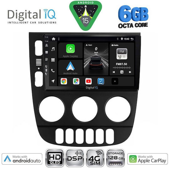 Digital IQ Car Audio System for Mercedes-Benz ML 2002-2005 Bluetooth USB WiFi GPS Apple CarPlay Android Auto with 9" Touch Screen