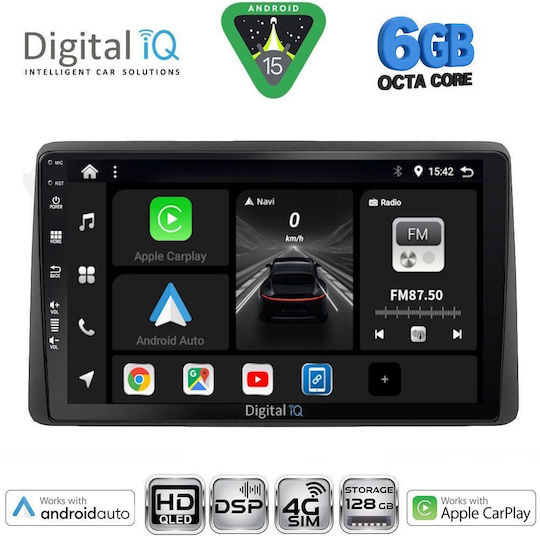 Digital IQ Ηχοσύστημα Αυτοκινήτου για Nissan Navara 1998-2004 (Bluetooth/USB/WiFi/GPS/Apple-Carplay/Android-Auto) με Οθόνη Αφής 10"