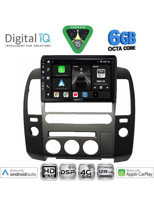 Digital IQ Car Audio System for Nissan Navara 2006-2011 Bluetooth USB WiFi GPS Apple CarPlay Android Auto with 9" Touch Screen