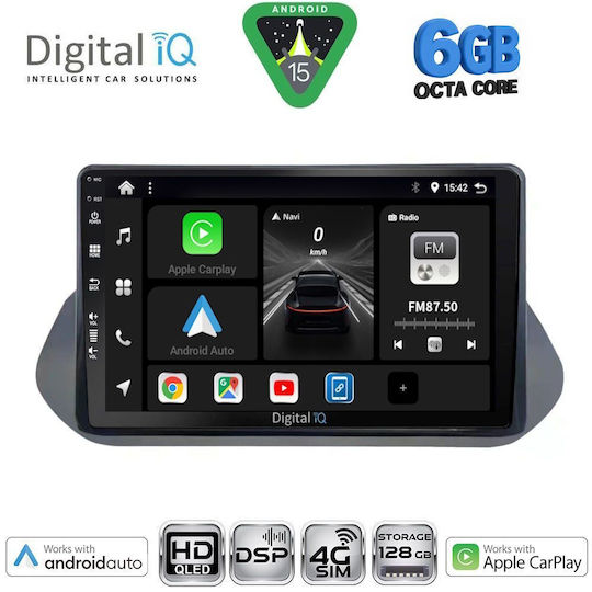 Digital IQ Car Audio System for Nissan Qashqai Bluetooth USB WiFi GPS Apple CarPlay Android Auto with 10" Touch Screen