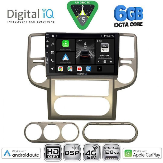 Digital IQ Car Audio System for Nissan X-Trail 2004-2007 (Bluetooth/USB/WiFi/GPS/Apple CarPlay/Android Auto) with 10" Touch Screen