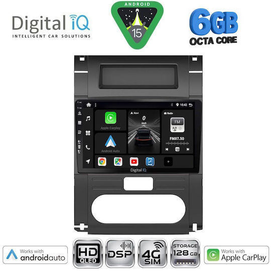 Digital IQ Ηχοσύστημα Αυτοκινήτου για Nissan X-Trail 2007-2013 (Bluetooth/USB/WiFi/GPS/Apple-Carplay/Android-Auto) με Οθόνη Αφής 10"