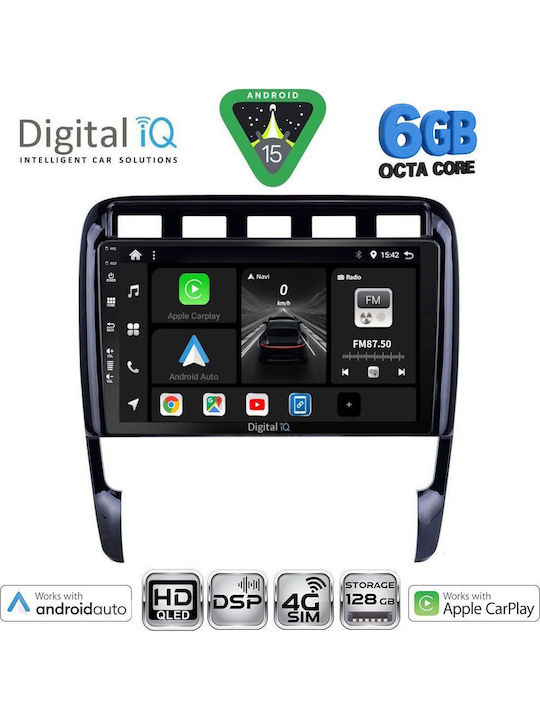 Digital IQ Ηχοσύστημα Αυτοκινήτου για Porsche Cayenne 2002-2011 (Bluetooth/USB/WiFi/GPS/Apple-Carplay/Android-Auto) με Οθόνη Αφής 9"