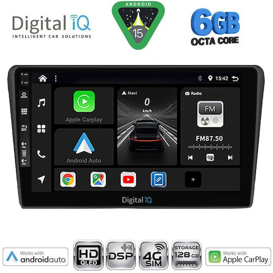 Digital IQ Car Audio System for Toyota Avensis 2003-2009 Bluetooth USB WiFi GPS Apple CarPlay Android Auto with 9" Touch Screen