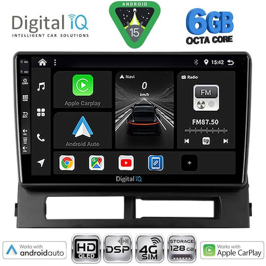 Digital IQ Car Audio System for Toyota Prius 2003-2009 Bluetooth USB WiFi GPS Apple CarPlay Android Auto with 9" Touch Screen