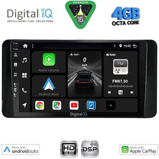 Digital IQ Car Audio System for Toyota Land Cruiser Bluetooth USB WiFi GPS Apple CarPlay Android Auto with 10" Touch Screen