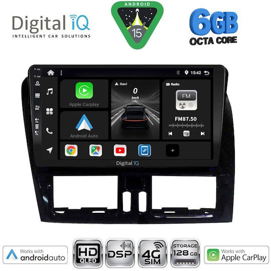Digital IQ Car Audio System for Volvo XC 60 2009-2017 Bluetooth USB WiFi GPS Apple CarPlay Android Auto with 9" Touch Screen
