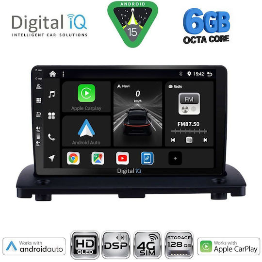 Digital IQ Car Audio System for Volvo XC 90 2002-2014 (Bluetooth/USB/WiFi/GPS/Apple CarPlay/Android Auto) with 9" Touch Screen