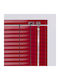 BetterHome 836115 Jalousie aus Aluminium in Roter Farbe P80xH80cm