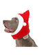 Santa Claus Hat Dog Adjustable Strap Red M
