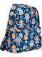 A Little Lovely Company Kindergarten School Backpack Blue 23.5 x 10 x 30cm