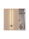 Jiju Lampa De Perete Modernă Cu LED Integrat Și Lumină Albă Naturală Neagră 5x100x7cm