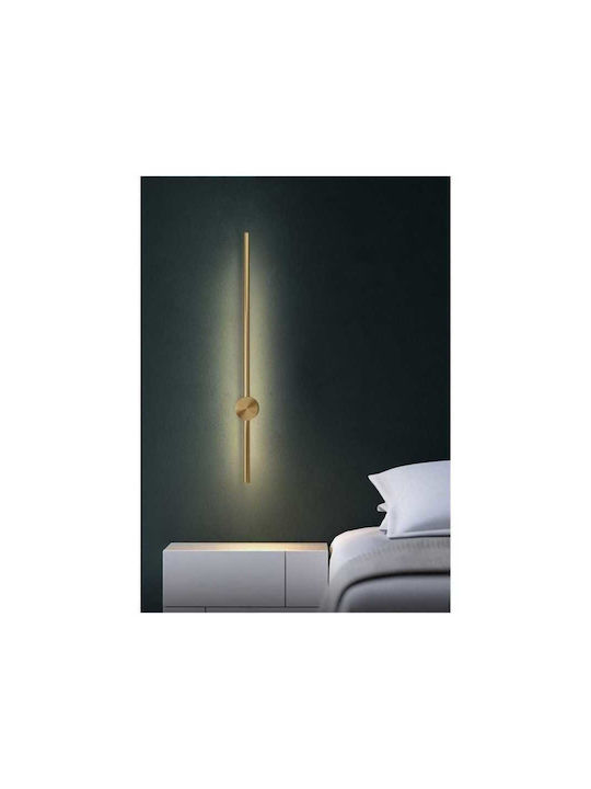 Jiju Lampă de Perete Modernă cu LED Integrat și Lumină Alb Cald Auriu 5x80x7cm