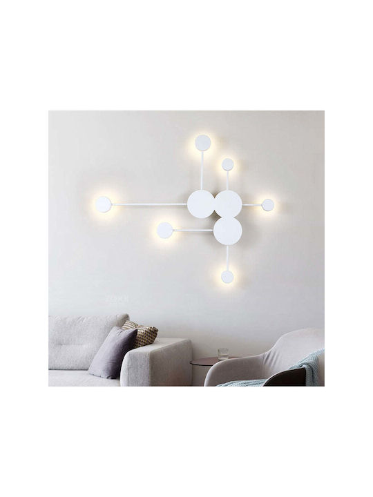 Jiju Lumină de Perete Modernă cu LED Integrat și Lumină Alb Rece 89x74cm