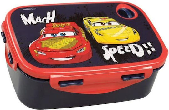 Gim Plastic Kids' Food Container Disney Cars 0.8lt Multicolour 17.5 x 13 x 7cm